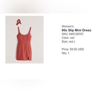 Abercrombie & fitch slip dress